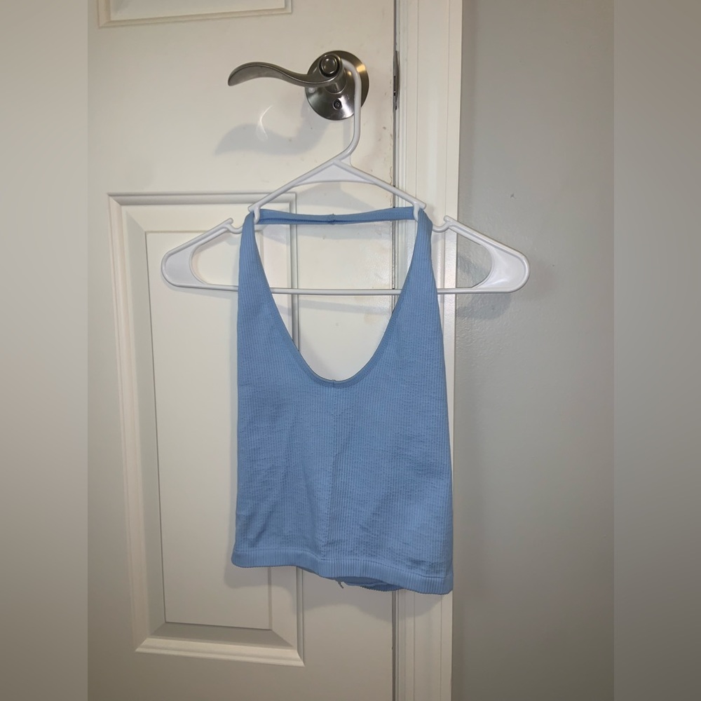 urban outfitters ribbed halter top